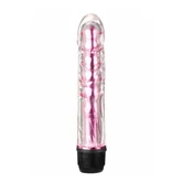 Mini Vibrator, Silikonski, 17.5 cm, Roze