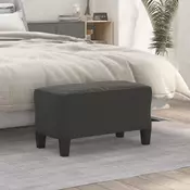Vidaxl vidaXL Klop, temno siva, 70x35x41 cm, oblazinjenje iz mikrovlaken