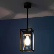 Moretti Luce Obesek luči Cubic3 3368 medenina antique/clear - Antični - starinska medenina, prozorno - Kovina