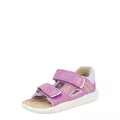 SUPERFIT Sandale NINO  limeta zelena / orhideja bijela