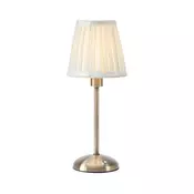 Markslöjd 109126 - LED prigušiva punjiva stolna lampa ANNO 1xE14/2W/2000 mAh bijela/mesing