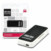 AXAGON čitač memorijskih kartica microSD/SD/MS/XD/CF / CRE-X1 / USB 2.0 / 0,1 m