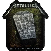 Metallica Never Die Tombstone Našitek za šivanje