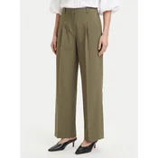 HUGO Hlače iz tkanine Tiana17 50564491 Zelena Relaxed Fit