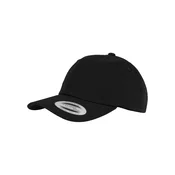 Low-profile black cotton twill