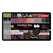 Stabilo STABILO Creative Tips ARTY PASTEL, kovinsko ohišje 30, (21655875)