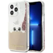 Karl Lagerfeld KLHCP13LPABGNU iPhone 13 Pro / 13 6,1  pink hardcase PEEK A BOO Liquid Glitter (KLHCP13LPABGNU)