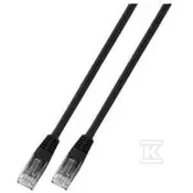 slomart Patchcord RJ45 U/UTP cat. 6 PVC CCA črn 1m