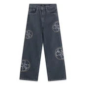 Guess Jeans hlače J6YA02 D1209 Siva Wide Leg
