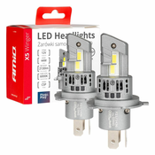 AMIO LED avtomobilske žarnice x5 series winger h4 6000k canbus amio-03945