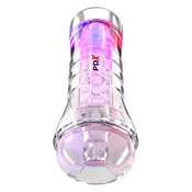 Pipedream PDX Elite ViewTube XXL See-Thru EZ-Grip LED Stroker Clear