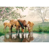 Cobble Hill Družinska sestavljanka Horse Family 350 kosov