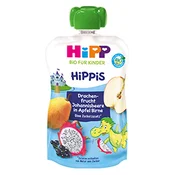 HIPP Hippis Vocni pire za decu Jabuka i kruška sa zmajevim vocem i ribizlom 12M+, 100g