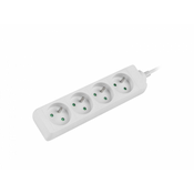 Lanberg Podaljševalni kabel PS0, 4 vtičnice, 1,5 m, bel