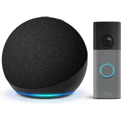 ECHO Echo Dot (antracit) + Ring Akumulatorska video domofon (zadnja gen.)