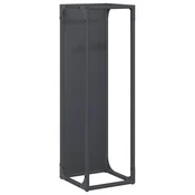 Vidaxl Stojalo za drva antracit 25x25x80 cm Hladno valjano jeklo