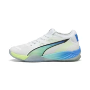 PUMA Eliminate NITRO?c SQD 4 ENERGY Handball Shoes Unisex, Shoes, White/Black/Speed Green, 49.5