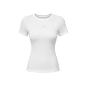 Tommy Jeans Majica TJW BADGE RIB DW0DW17881 kremna