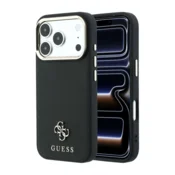 Maska Guess Saffiano Small 4G & Classic Logo MagSafe za iPhone 17 Pro Max/ 17 Pro Max crna