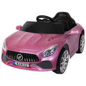 Avto na akumulator Cabrio Fast Wing lakirano roza