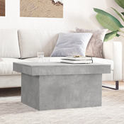 Stolic za kavu siva boja betona 100x55x40 cm konstruirano drvo