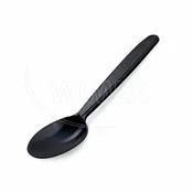 Žlica (PP) za večkratno uporabo črna 18,5cm [50 kos]