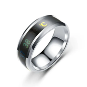 VivoVita Smart Ring – Prstan za spremljanje počutja, srebrna, 57 mm