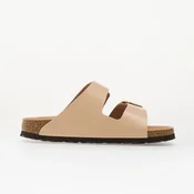 Birkenstock Arizona Big Buckle Natural Leather Patent Women High-Shine New Beige 40