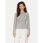 Polo Ralph Lauren Pletena jopica 211941175001 Siva Slim Fit