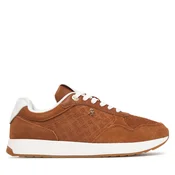 Tommy Hilfiger Superge Th Runner Suede Monogram FW0FW09620 Rjava