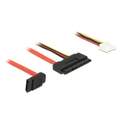 DELOCK Delock adapter SATA 7pin+4pin floppy- 1x SATA 22pin 30cm 84852, (21027989)