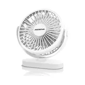 Aigostar - Punjivi stoni ventilator 4W/5V 1500mAh beo