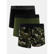 Moške boksarice Under Armour Perf Cotton Nov 3in Green  S