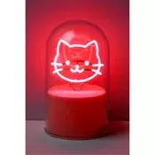 Lampa staklena kupola iTotal NEON-efekt LED Cat XL3256