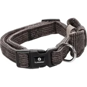 Ovratnik iz tekstila Herbert temno rjave barve 30-45cm Flamingo