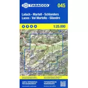 Tabacco Wandern Latsch Martell 1:25000