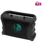 SAL zvucnik bežicni, Bluetooth, MP3, FM, karaoke, RGB, 8V, crni