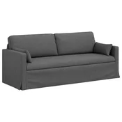 Vidaxl Kavč Temno siva 198 x 78 x 80 cm blago