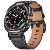 TECH-PROTECT DELTA PRO SAMSUNG GALAXY WATCH ULTRA (47 MM) LEATHER BLACK (5906302376377)