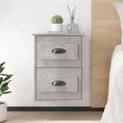 Vidaxl Stenska nočna omarica 2 kosa betonsko sive 41,5x36x53 cm