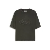 Bershka Majica temno siva