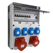 shumee Razdelilna omarica za stavbe TGD-S/FI 32A/16A 4x230V z VDE zaščito Doktorvolt DV-5541-D