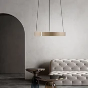 LED viseča svetilka PURE E-Clipse, bronasta, O 50 cm, CCT - Dnevna soba/jedilnica - Sodobni - bronce - Kovina