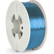 VERBATIM 3D pisac filament PET-G 1,75 mm, 327 m, 1 kg plavi transparentan