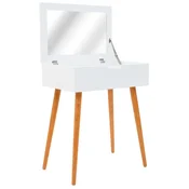 Vidaxl Toaletna mizica z ogledalom MDF 60x40x75 cm