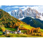 CASTORLAND Puzzle Cerkev Svete Magdalene, Dolomiti 2000 kosov