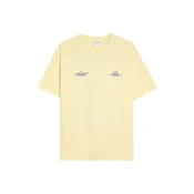 Bershka Majica temno modra / svetlo rumena