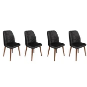Hanah Home Set stolica Dallas-557 V4, 75x62x102 cm, 4 komada, Antracit