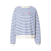 PIECES Sweater majica PCGRETA  tamno plava / bijela