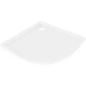 Mexen Flow polkrožni slim tuš 80 x 80 cm, bel sijaj - 46Q108080